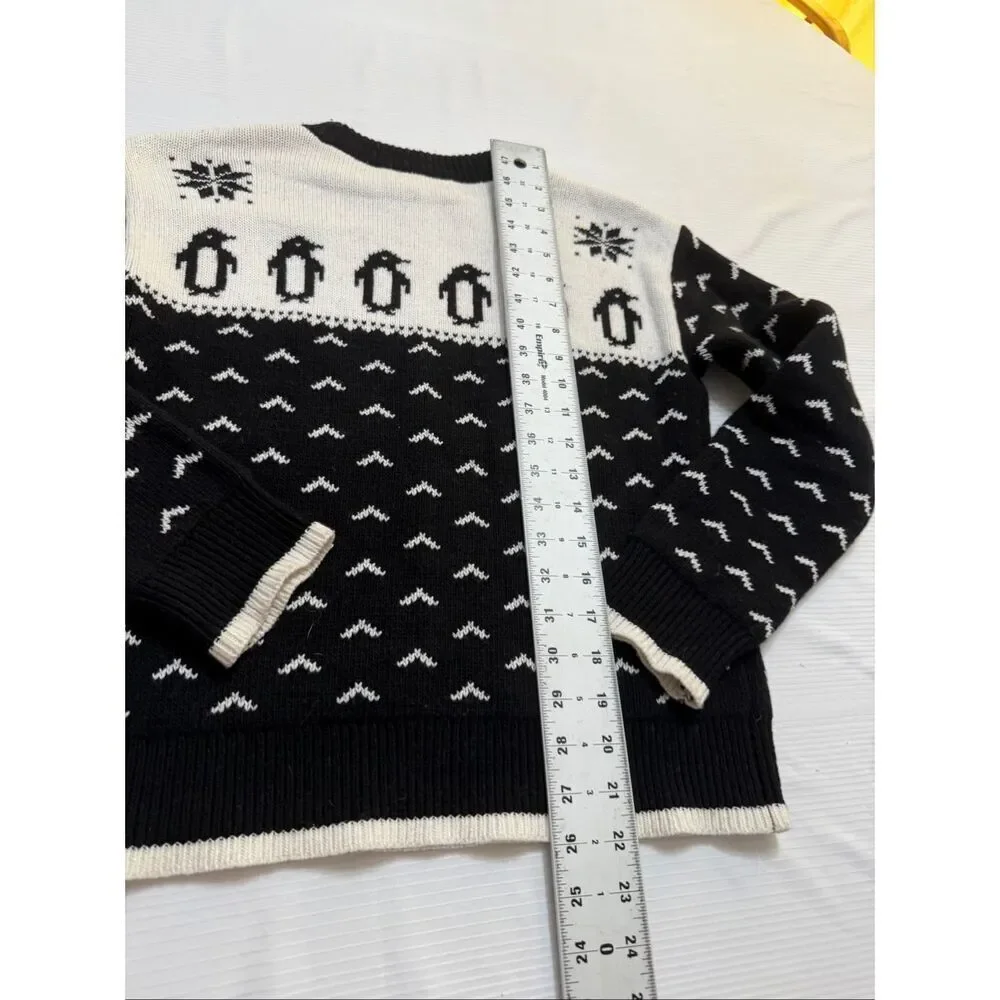 Kate Spade Women’s Broome Street Penguin Intarsia Sweater Size XS